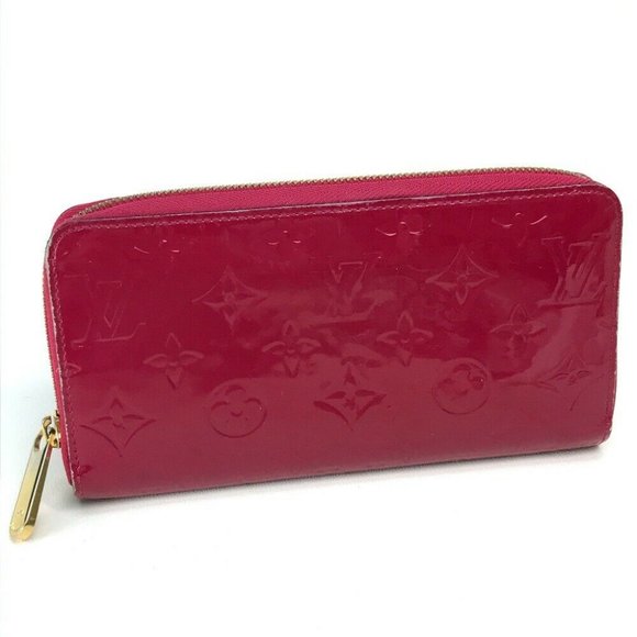 AUTHENTIC LOUIS VUITTON M91597 MonogramVernis Zippy Wallet Long Wallet Patent Le - Picture 1 of 12
